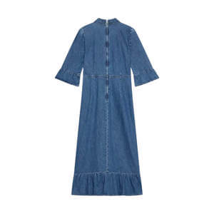 Mint Velvet Indigo Denim Midi Shirt Dress